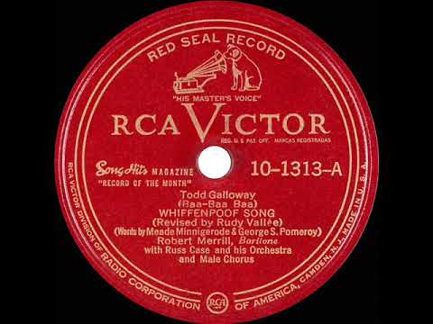 1947 Robert Merrill - Whiffenpoof Song