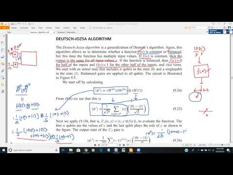 Deutsch’s algorithm