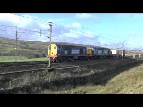(HD) DRS 20305 & 37609 6K74 Sellafield to Crewe Coal Sidings 24/01/2015