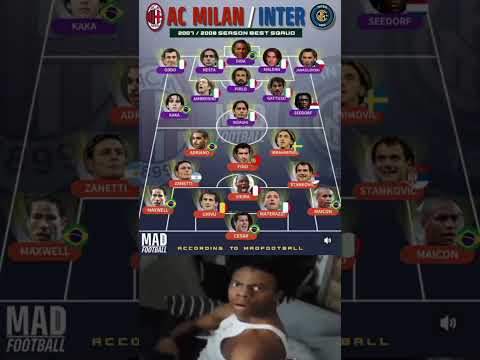 AC MILAN VS INTER 2007/2008 SEASON BEST SQAUD