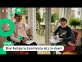 Felix en Lara tellen vogels in de tuin