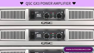 Video thumbnail for QSC GX3 300 Watt Power Amplifier review and Buying Guide by Outdoorsumo by Indoor Outdoor Lover