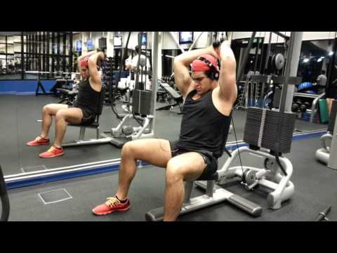 Overhead cable tricep extension low pulley hotsell