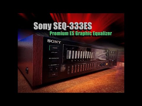 SONY SEQ-333ES Vintage Stereo Graphic Equalizer Side Wood Panels image 8