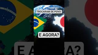 E se Brasil e Japão trocassem sua população?