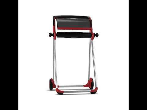 Gulvstativ W1 60 cm - 652008 Tork W1 max rulle bredde 45cm rød og sort