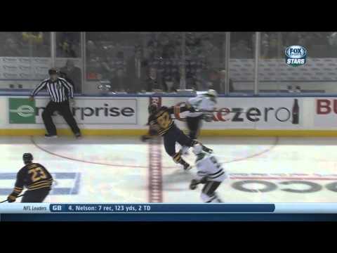 Marcus Foligno vs Brenden Dillon fight. Dallas Stars vs Buffalo Sabres 10/28/13 NHL Hockey.