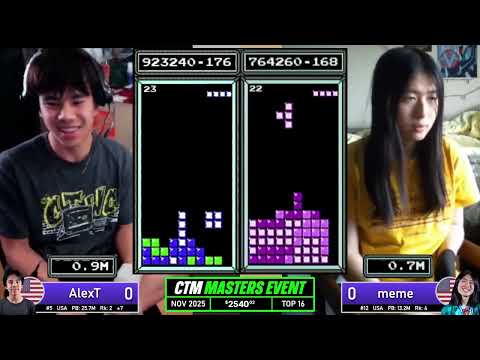 A MONSTER CHASEDOWN!! Alex T, Meme | Top 16 | NO CAP NOVEMBER 2025 | Classic Tetris Monthly
