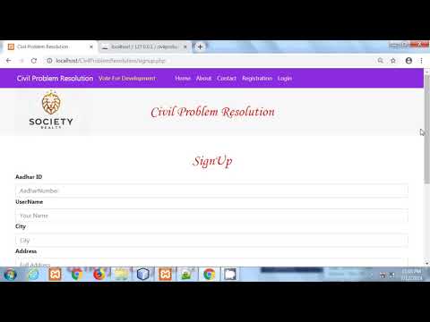 PHP MYSQL Project Part 13 | Civil Problem Resolution | Hindi