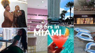 48 HR SPONTANEOUS TRIP TO MIAMI | lit nights + bts 100k pics + private shopping spree + vibes & more