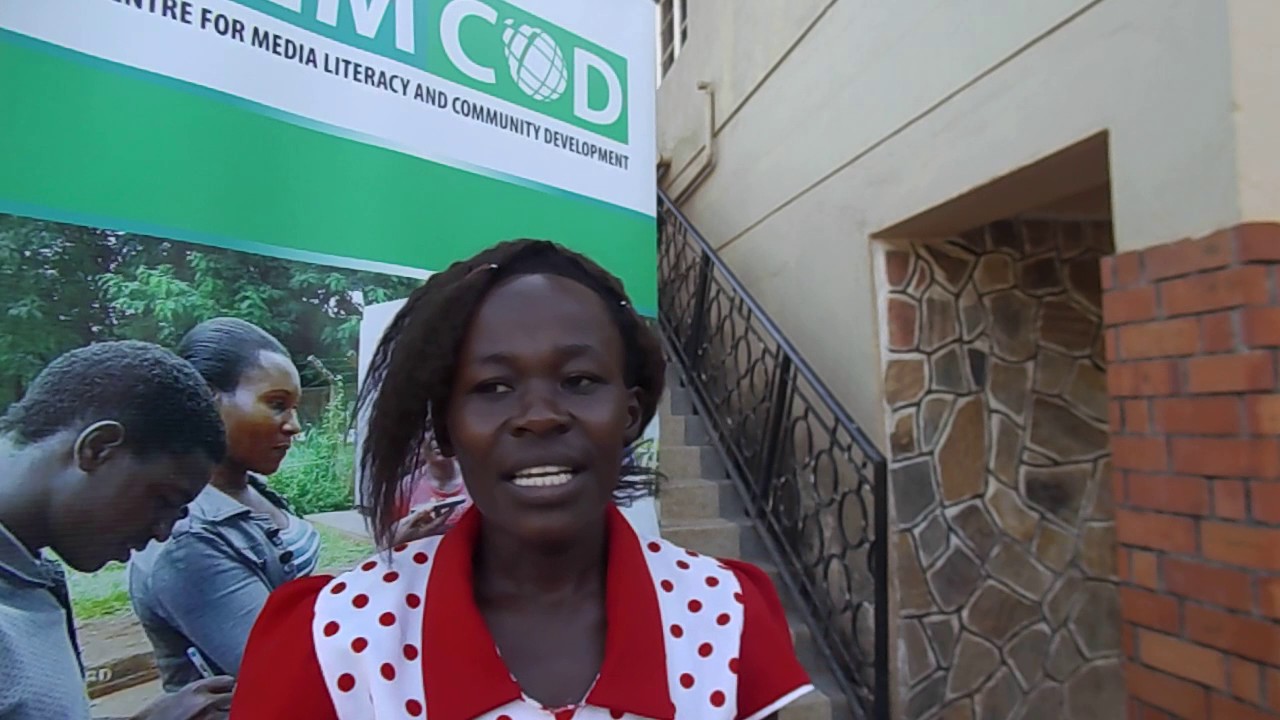 Nangobi Joan speaks about CEMCOD's Community Reporters Training