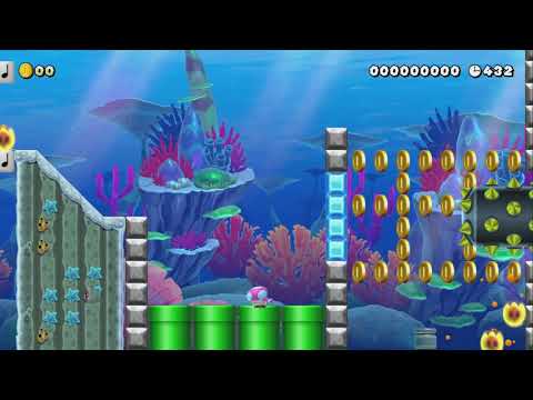 Volcano lake by Lucas 4.0 - First Clear! - Super Mario Maker 2 - No Commentary 1bx