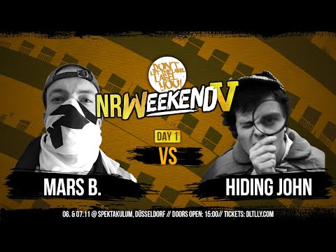 Hiding John vs Mars B. // NRWeekend 5 // Rapbattle Düsseldorf Spektakulum // DLTLLY