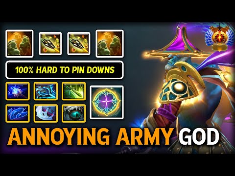 ULTRA ANNOYING ARMY GOD Phantom Lancer | Max Slotted Build | 100% Hard to Pin Him Downs Dota 2