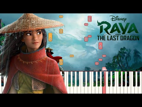 Running on Raindrops - Raya and the Last Dragon | Piano Tutorial (Synthesia)