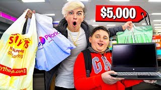 &quot;BUY ANYTHING YOU WANT&quot; for LITTLE BROTHER!! - Challenge