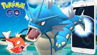 Pokemon Go LEGENDARY GYARADOS SUPER RARE POKEMON EVOLVING | Pokemon Go Gameplay