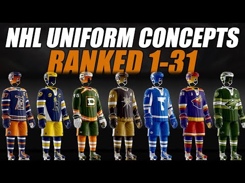NHL Uniform Concepts Ranked 1-31! #1