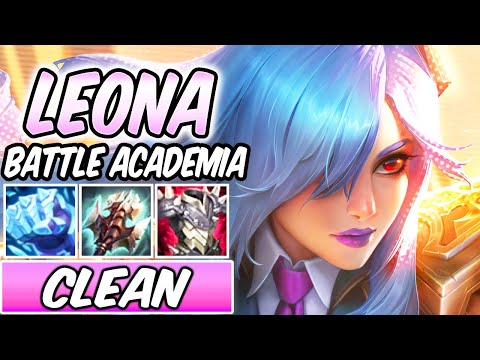 LEONA BATTLE ACADEMIA TOP LANE GAMEPLAY | New Build & Runes | League of Legends