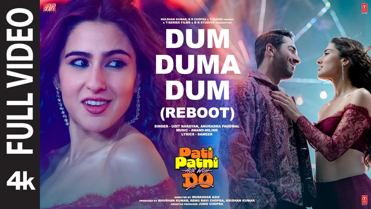 Dum Duma Dum (Reboot) Full Video | Pati Patni Aur Woh Do | Udit N, Anuradha P | Anand-Milind| Sameer