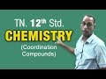 Coordination Compounds 12th Std Chemistry Tamil Nadu Syllabus