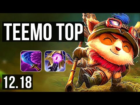 TEEMO vs ORNN (TOP) | Rank 4 Teemo, 4/0/2, 500+ games | KR Master | 12.18
