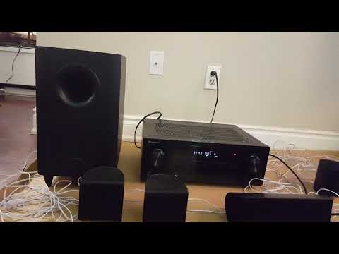My Pioneer home theater playing