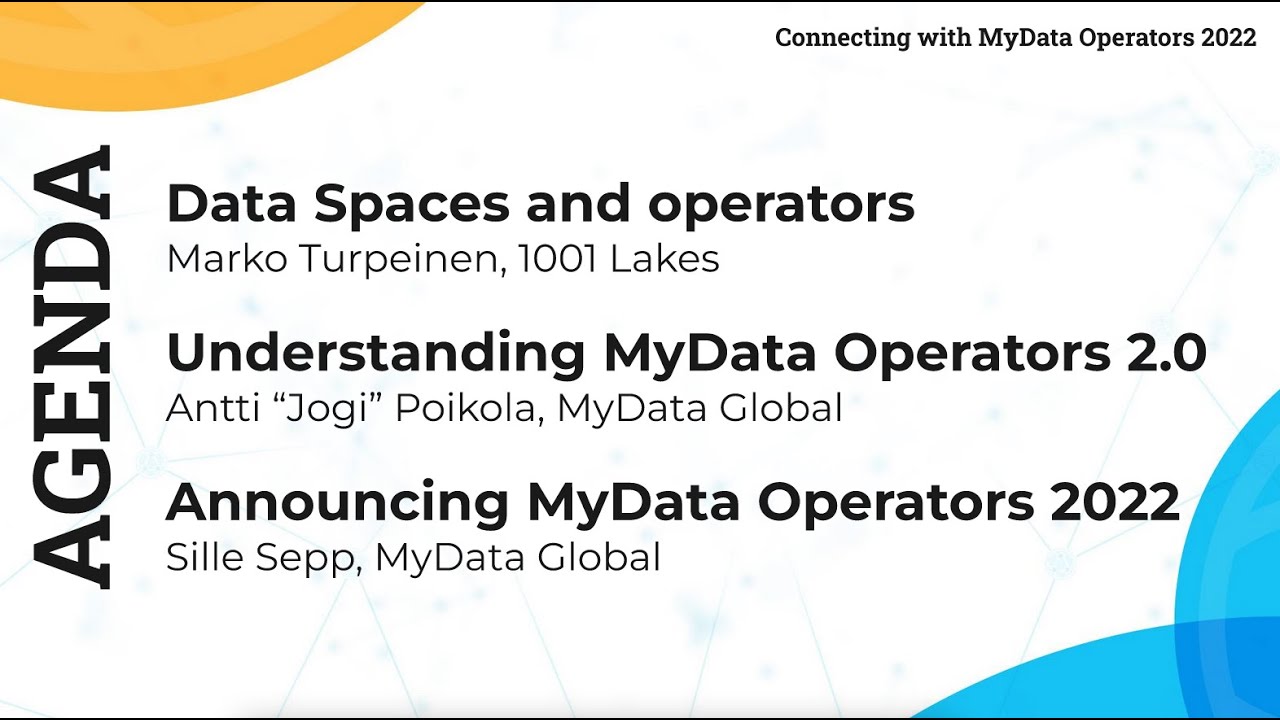 Connecting with MyData Operators 2022