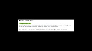 How To Resolve Centrelink Error Code C0-1-1