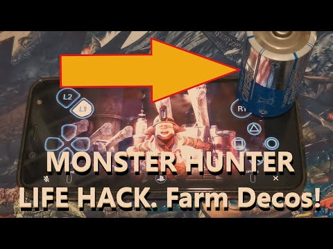 Life Hack for Monster Hunter World. Get Decorations With Your Phone Now!