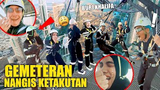 Download lagu Trembling and crying with fear! Gen Halilintar was hung from the tip of Dubai's tallest building,... mp3