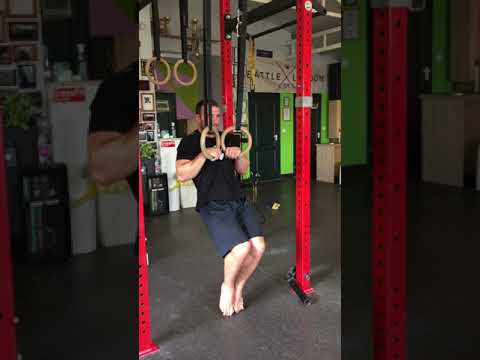 Eccentric (negative) Strict Ring Muscle-ups with feet assist