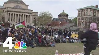 Columbia University moves classes online Monday amid protests, security concerns | NBC New York