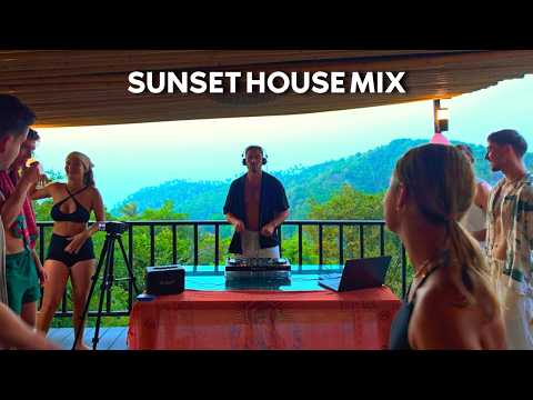 playing house music at a villa party on asia's ibiza