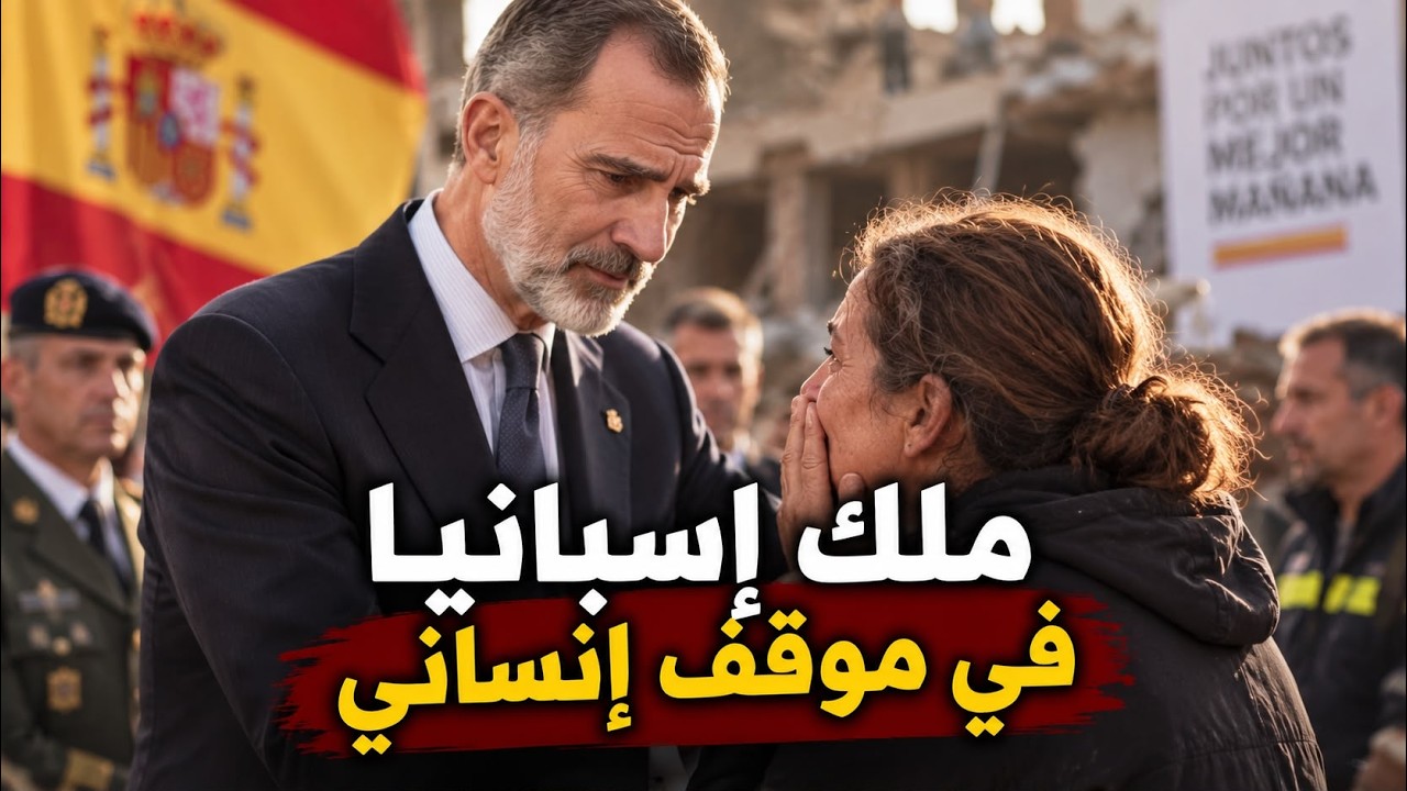ملك إسبانيا في موقف إنساني… فأين ملوك العرب؟