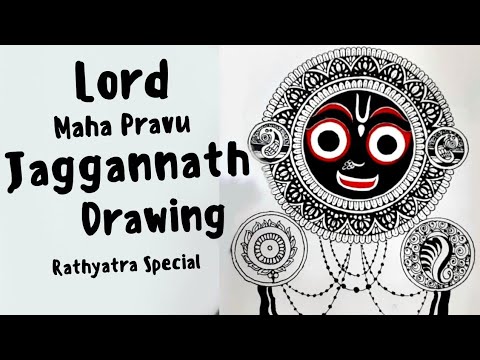 Lord Jagannath Mandala Art | Step by Step | Simple Mandala Art | Mandala art for Beginners 
