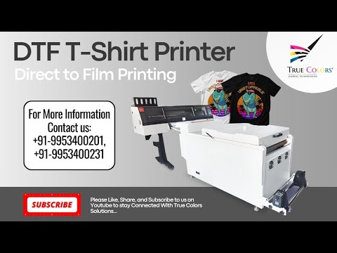Dtf Printer And Powder Dryer Machine