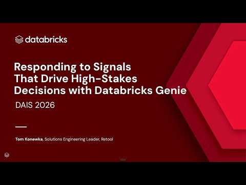 Watch: Sponsored by: Retool | Responding to Signals That Drive High-Stakes Decisions with Databricks Genie