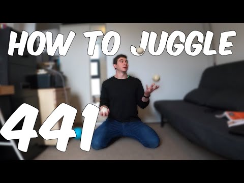 HOW TO JUGGLE (#14) - 3 BALL TUTORIAL - '441'