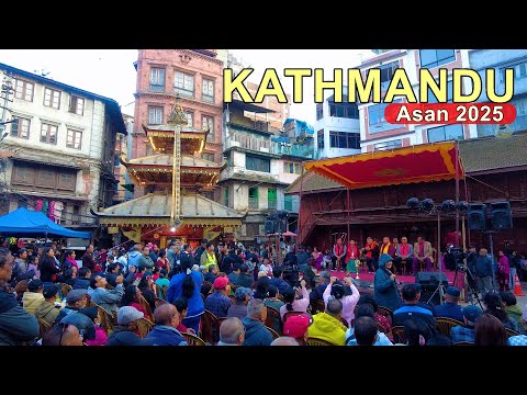 🇳🇵Kathmandu, Asan Bazar Area Evening Vibes 2025 During Nepal Sambat 1146 Cultural Program 🇳🇵