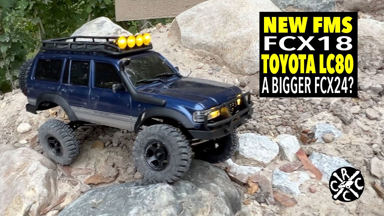 1:18 LC80 RC Land Cruiser Crawler | 2-Speed & Lights | FMS Hobby