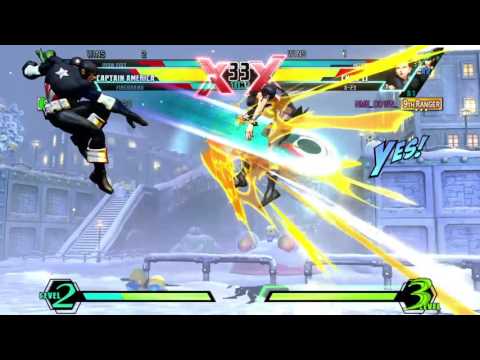 X-23/Chun-Li/Morrigan vs Cap/Iron Fist/Firebrand
