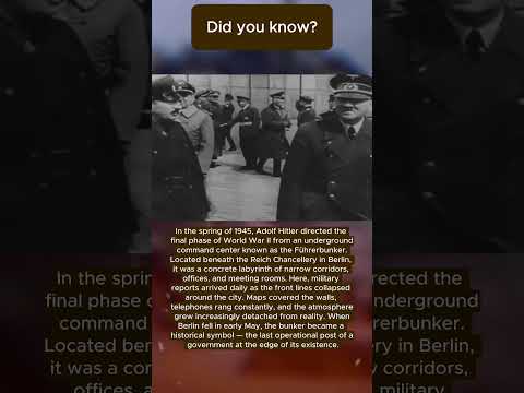 Hitler’s Last Headquarters – The Final Command Center in Berlin