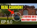 REAL CANNONS RV CAMPING ON ACTIVE MILITARY BASE SIGHTSEEING CHICAGO