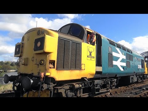 Type 3 Class 37025 in service at Bo'ness