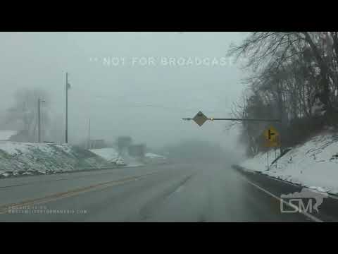 03-27-22 Worthington, PA - Winter road conditions & driving in heavy snow bands