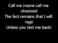 YOUR FAVORITE MARTIAN TEXT ME BACK ...