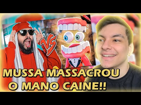 REACT Caine (The Amazing Digital Circus) Vs. Mussa - Batalha de Rap (part. @GuilhermeBriggs)