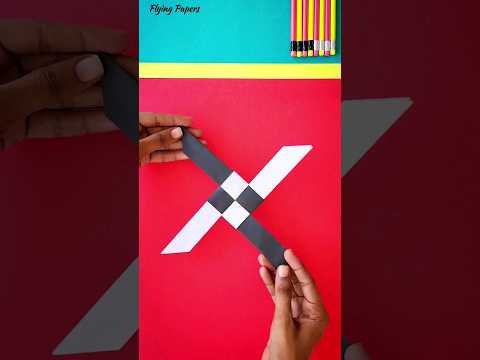 how to make a ninja star boomerang , Easy paper boomerang , Ninja star toy