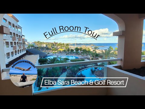 Elba Sara Beach & Golf Resort Full Room Tour. Fuerteventura.